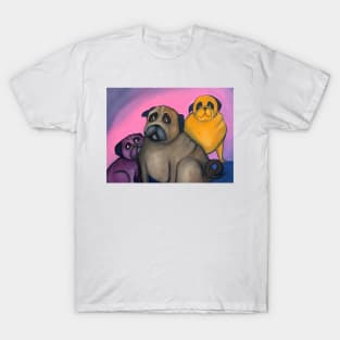 three pugs T-Shirt